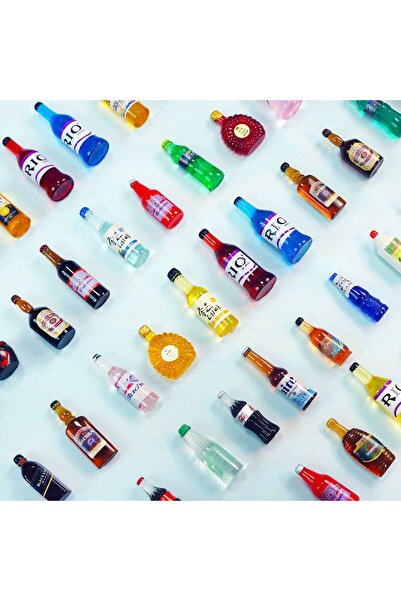 Choice4 10Pcs-Wine Bottle 1:12 Miniature Store Display Shelf Dollhouse Furnit...