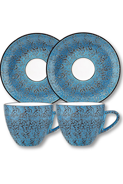 WILMAX ENGLAND Set Cesti Cafea Espresso Lux, Portelan Wilmax England, Albastr...