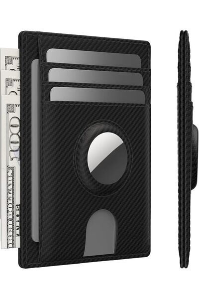 MAKINGTEC Leather AirTag Wallet, Sleek RFID Blocking Men's & Women's Wallet H...