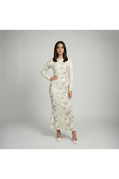 SÜMER Sumer Opal Dress – Women's Printed Velvet Maxi Dress