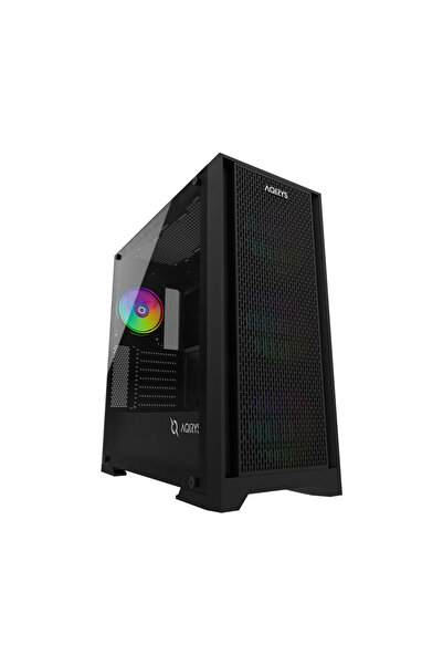OEM Carcasă PC Midi Tower Gaming Aerisită ARGB Neagră 410 mm