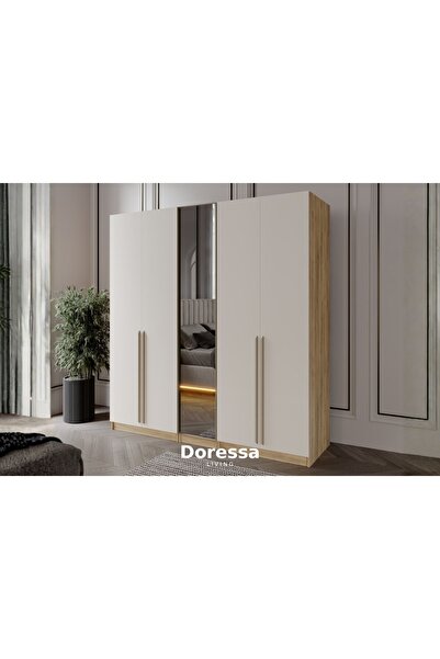 Doressa Living Kenz 5 Kapılı Reflekte Camlı Gardırop