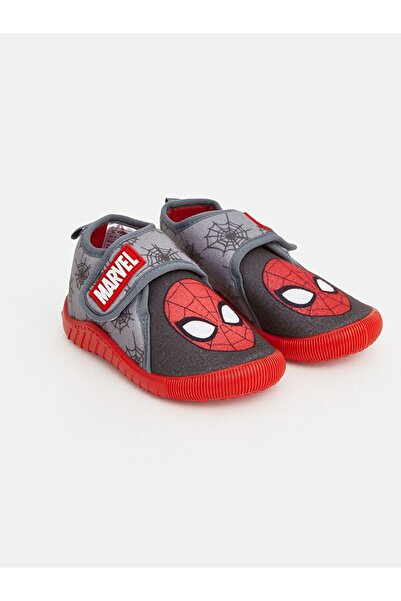 LC Waikiki LCW STEPS Gri Spider-man Baskılı Erkek Çocuk Panduf