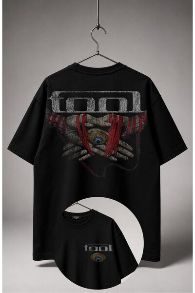 Fuddy Moda Μπλουζάκι Unisex Oversize με στάμπα στην πλάτη με σχέδιο Μάτι του ...