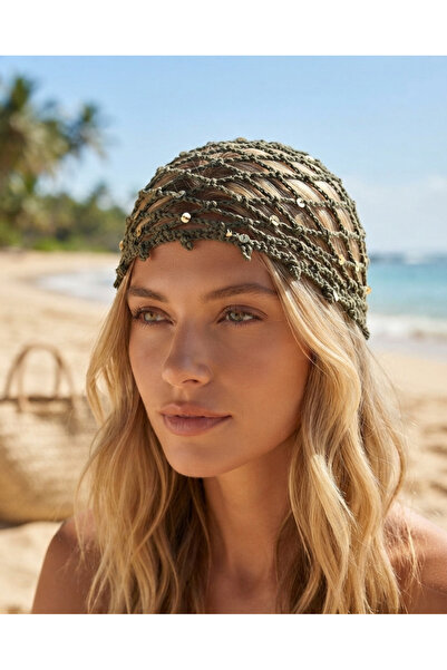 destini File Boncuklu Beret Summer Beret