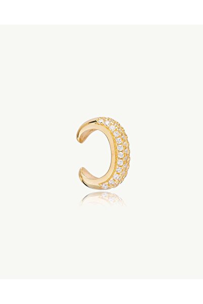 Stemma Jewelry Cercei Cercel Bold Pave Ear Cuff din Argint 925, cu Zirconiu, ...