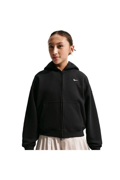Nike G NSW STUDIO FLC OS FZ HD IM4904-010 Μαύρο