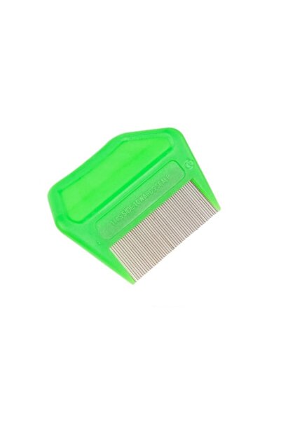 YUPY ®   Pieptene pentru păduchi, verde, metalic, 6x5.5 cm
