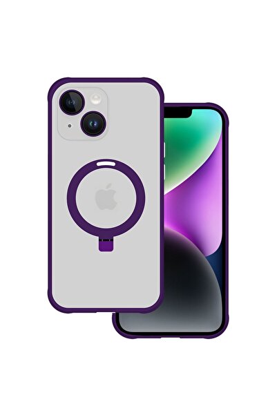 tel protect Μαγική Υβριδική Θήκη-Βάση Magsafe Μωβ (iPhone 15 Plus)