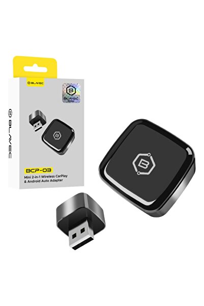 Blavec BCP-03 Ασύρματος Αντάπτορας CarPlay / Android Auto USB A / Type-C (CPA...