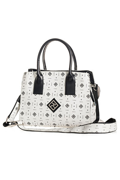 Pierro Accessories Τσάντα Γυναικεία Χειρός Selene Monogram σε Χρώμα Λευκό 907...