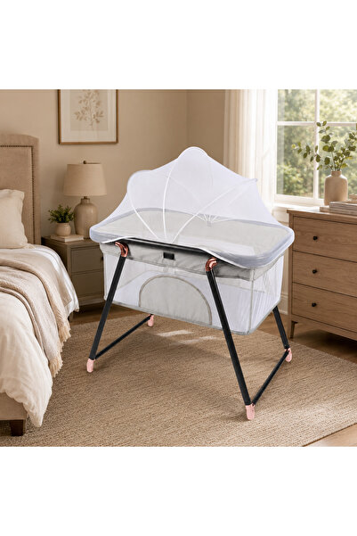 Generic Brand Portable Baby Crib and Bassinet with Mosquito Net and Elevated ...