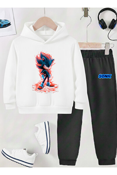 STİL-X Sonic Printed Children's Tracksuit, Shardon Soft Fabric, Unisex