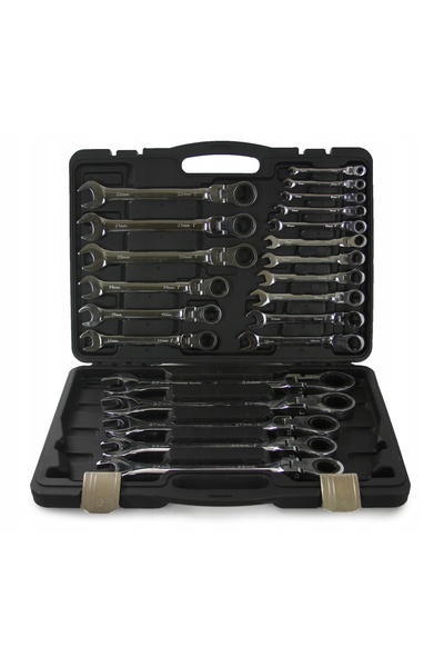 Tools CHEI CLESCUȚE PLATE CURATEȘTATE 6-32MM, SET DE CHEI CLESCUȚE 22EL