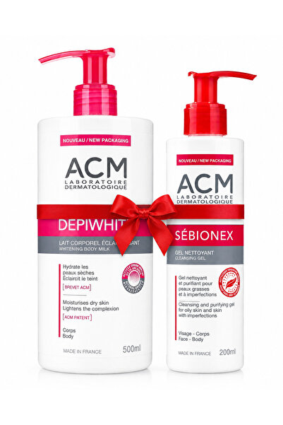 ACM Diby White Body Milk 500ml + Cybionics Facial & Body Cleansing Gel 200ml Set