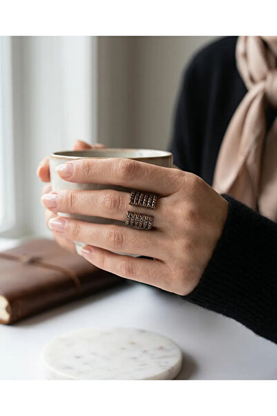 Dorvina Bronze Women's Ring Authentic Copper Jewelry Margazite Crafted Design...