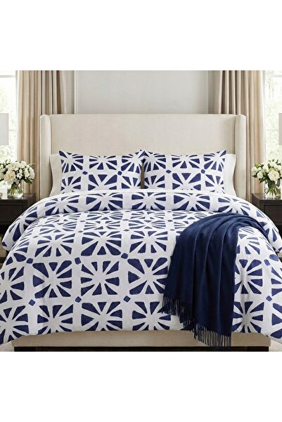 NO BRAND SET DE AȘTERNUTURI 160x200 + 2 FEȚE DE PERNĂ 70x80 BUMBAC SATINAT - ...