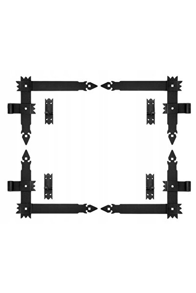 NO BRAND Curea unghiulară pentru ușă de garaj, 400 mm, set 4 bucăți + 4 cleme