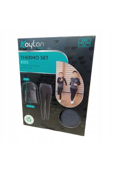 NO BRAND Set de lenjerie termică Kaytan Thermo Set Kids, negru, mărimea 134-140