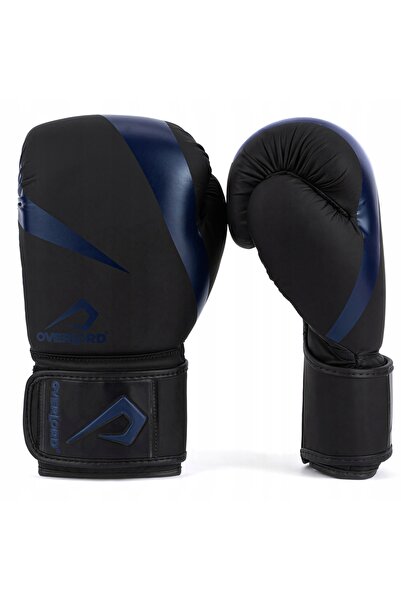 NO BRAND Mănuși de box Overlord Riven negru-albastru 16 oz