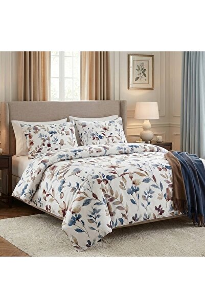 NO BRAND SET DE AȘTERNUTURI 220x200 + 2 FEȚE DE PERNĂ 70x80 BUMBAC SATINAT - ...