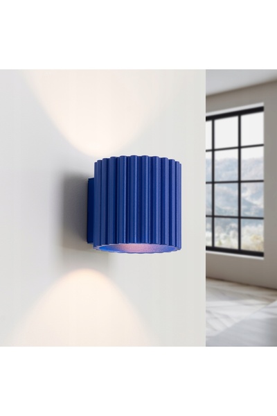 Sollux Lighting Lampă de perete cu efect de undă AURA G9 ultramarina SL.1811 ...