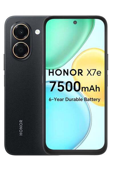 HONOR X7e ثنائي الشريحة 4G أسود منتصف الليل 6 جيجابايت رام 128 جيجابايت - نسخ...