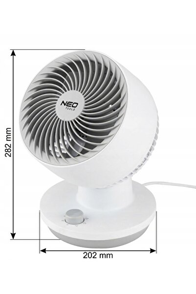 NEO Tools Ventilator de birou mic, de masă, cu montare pe birou, 45W