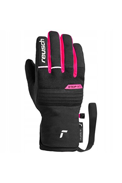 Reusch Mănuși de schi pentru copii Benji R-TEX XT Junior negru/roz