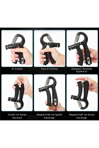 shopwave Adjustable Hand Spring Wrist and Finger Exerciser with Counter (5047)