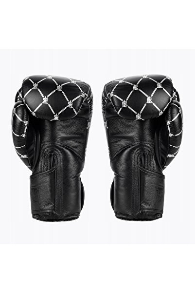 NO BRAND Mănuși de box Top King Boxing Chain negru/argintiu 12 oz