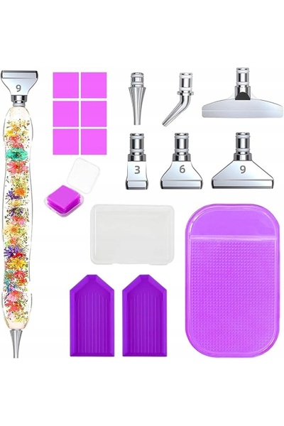 NO BRAND Pixuri pentru pictura cu diamante, unelte DIY + vârfuri interschimba...