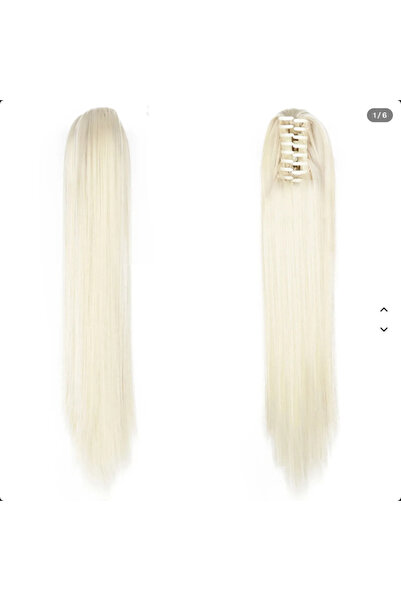 hair Set 2 x Coada de Par cu Cleste 70cm - Blond Platinat #60