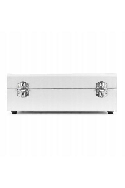 NO BRAND Gramofon tip valiză cu difuzoare, intrare/ieșire, BT, USB, alb, Fenton
