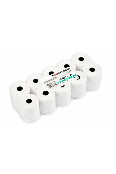 Emerson Rolă de hârtie termică 110mm x 20m, 10 role, Fără BPA, pentru case de...
