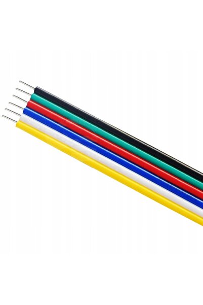 NO BRAND Bandă LED RGBCCT cu cablu de 100m, 6x0.22mm