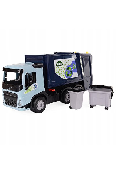 LENA Camion de gunoi albastru pentru copii 54 cm 3+