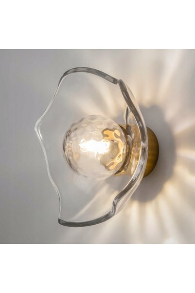 NO BRAND Aplică de perete Maytoni MIRACLE din alamă cu sticlă transparentă 1xG9