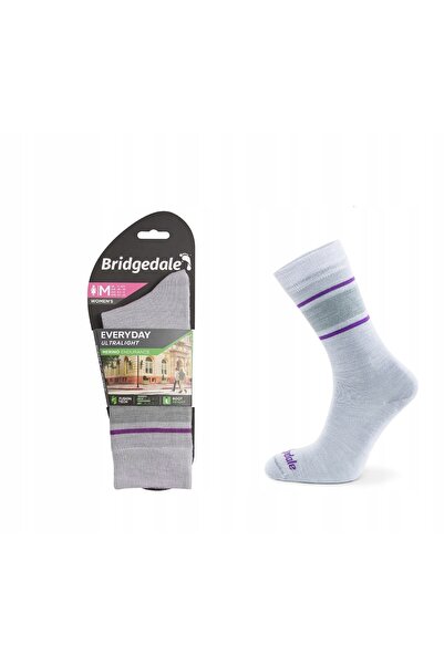 NO BRAND Șosete Bridgedale Everyday Ultra Lt Merino P Boot - gri/violet 38-40