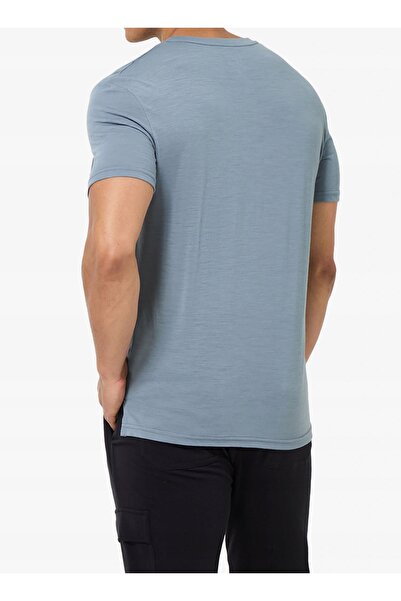 NO BRAND Tricou merino Super. Tricou Wonder Wald - flint stone/albastru afine...