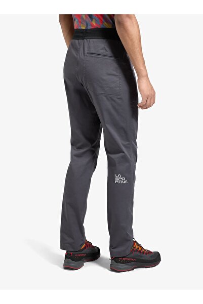 La Sportiva Pantaloni de escaladă Roots - onyx/crămă XL