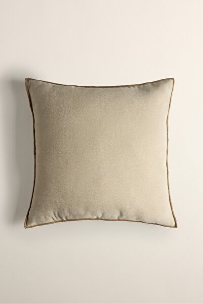 LEFTIES Overlok dikişli kare kırlent kılıfı 50 x 50 cm