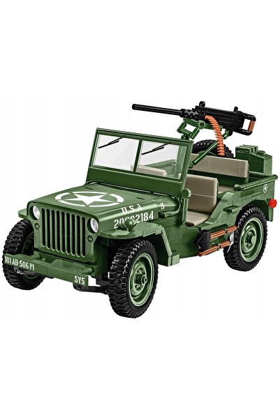 COBI 2805 piese Jeep Willys MB, vehicul off-road verde din Al Doilea Război M...