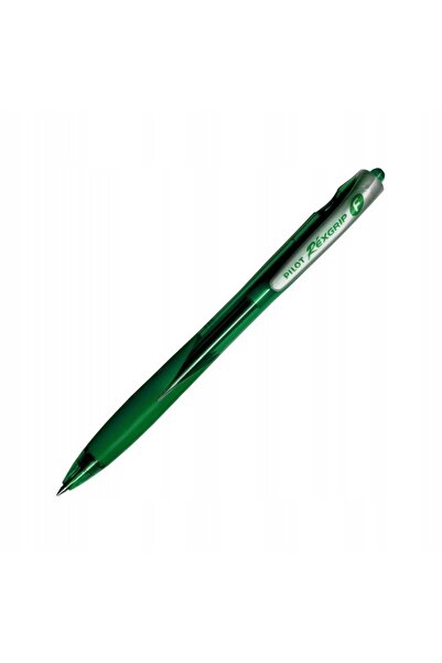 NO BRAND Pix automat verde Pilot, Rexgrip F, 0,21 mm x 12 bucăți
