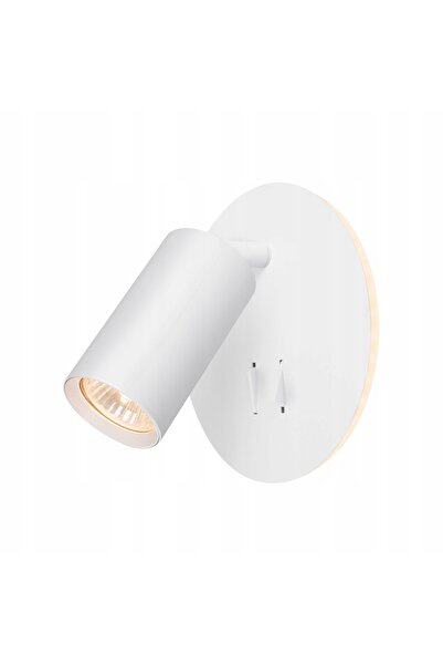 NO BRAND Aplică LED de perete Videx, Albă, 5W, GU10, Lumină caldă, cu 2 între...