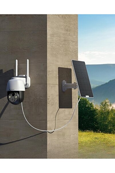 NO BRAND COCOCAM ZY-G5 Cameră de supraveghere 3G/4G LTE Panou solar Alb