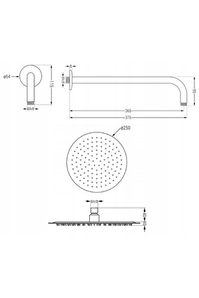 Mexen SUBSET TERMOSTAT SISTEM DE PLOAIE 25