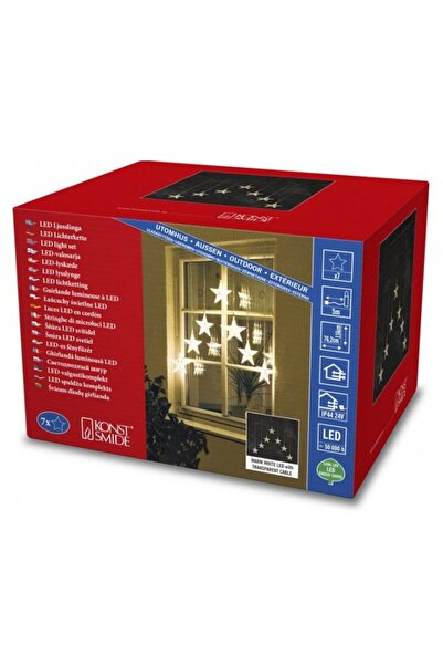 NO BRAND KONSTSMIDE Perdea luminoasă tip stea cu 7 lumini LED 24V 0.76 m