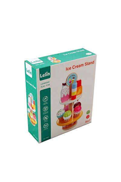 NO BRAND LELIN SET DE SUPORTURI DIN LEMN PENTRU ÎNGHEȚATĂ, 10 BUCĂȚI, COFETĂR...