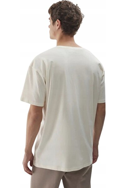 4F Tricou bărbătesc M2967 alb murdar 4FWAW25TTSHM2967 11S MĂRIMEA L